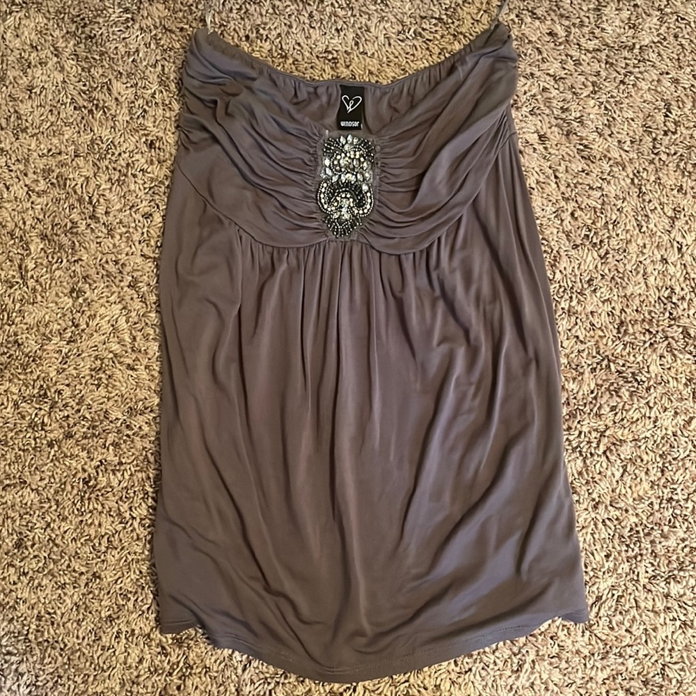 Strapless top